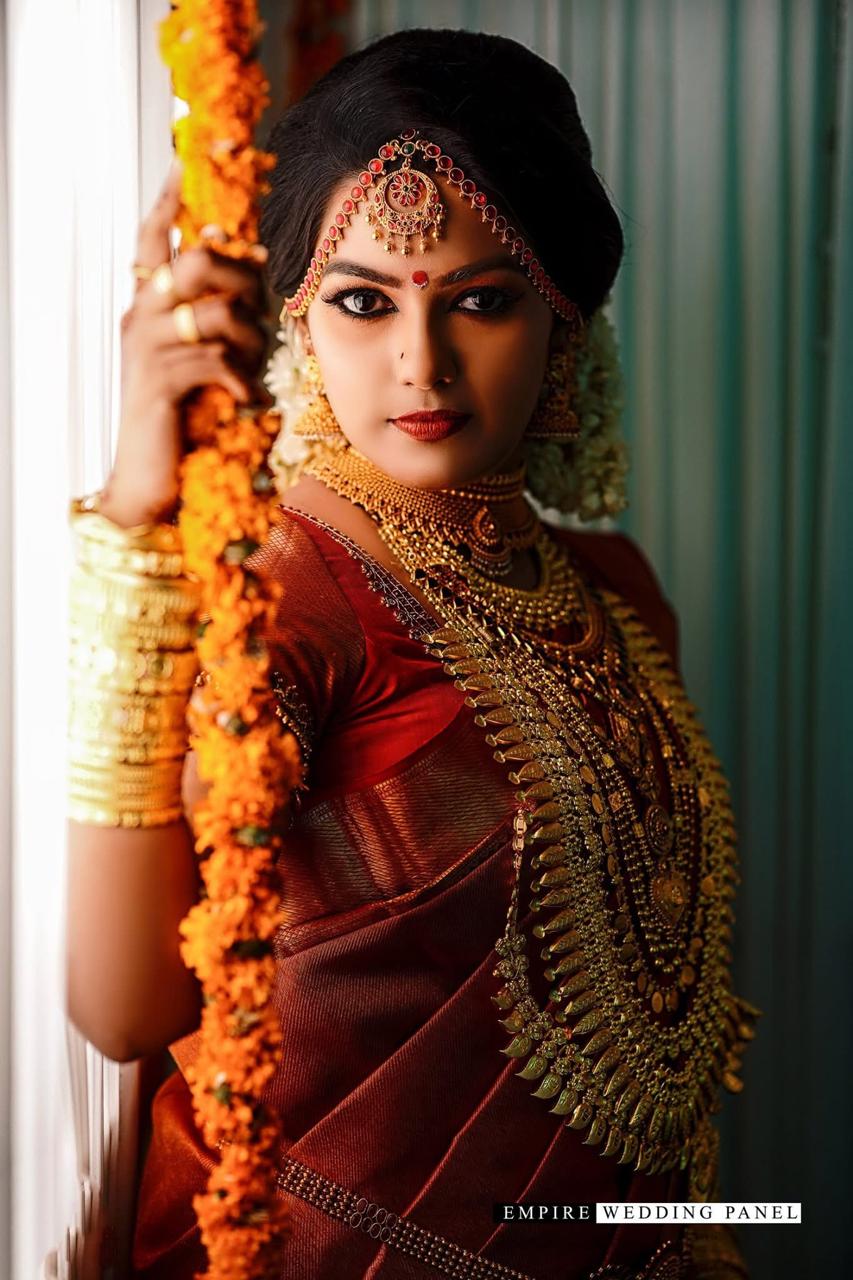 Traditional Kerala bridal portrait