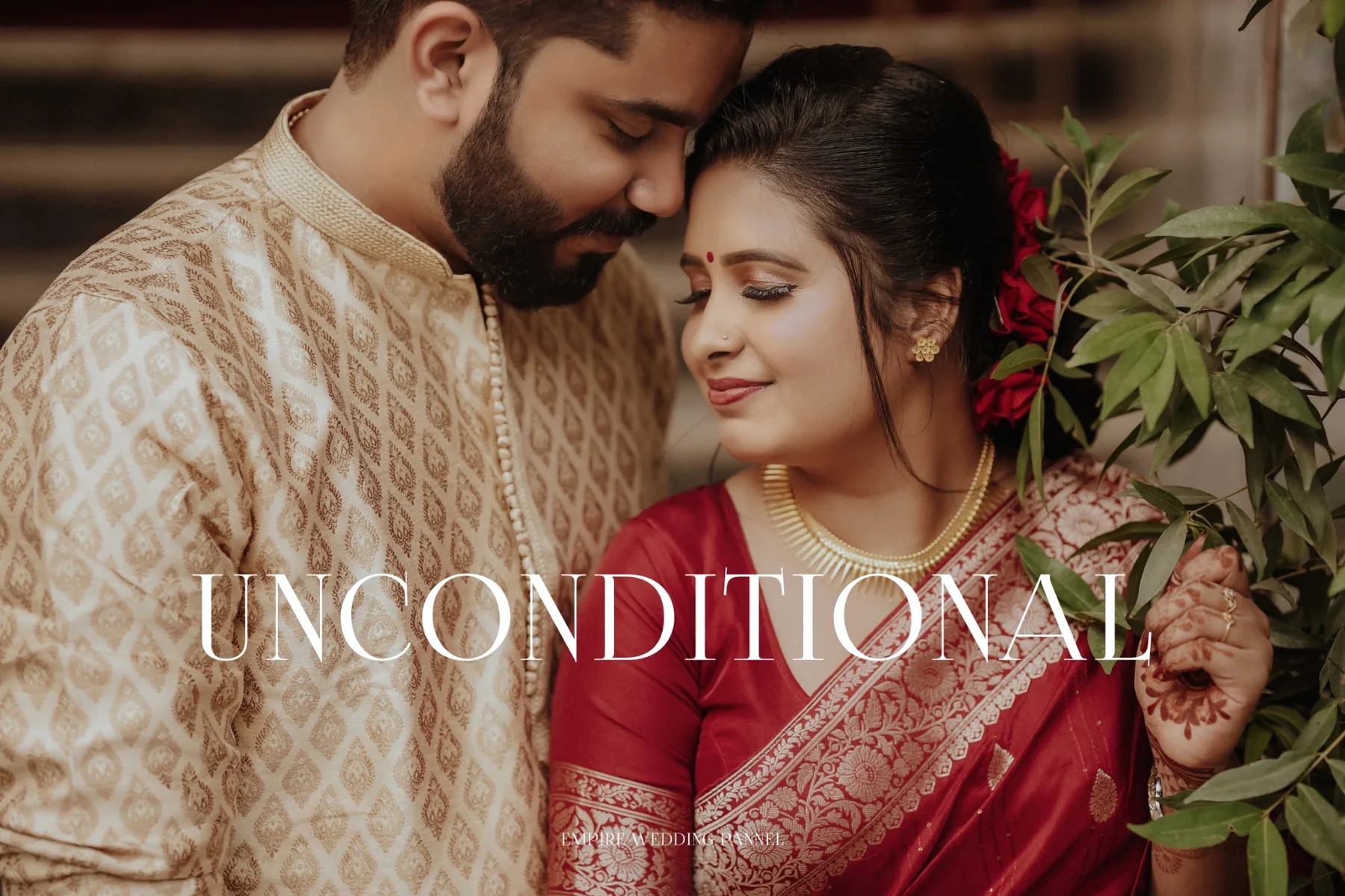 Wedding couple portrait
